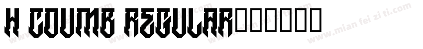 H COUMB Regular字体转换
